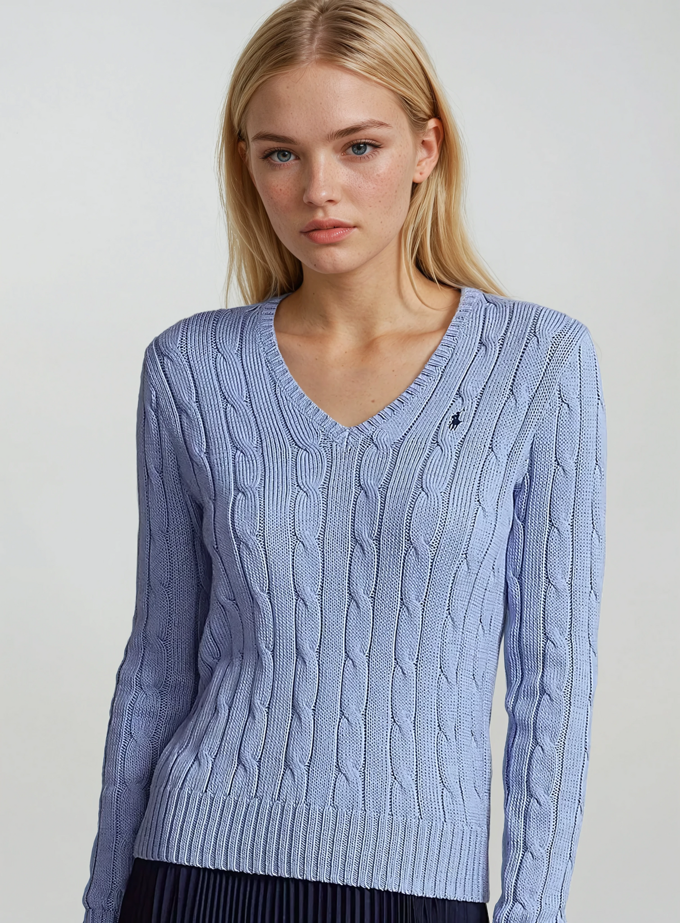 RL Knitted V Neck Sweater (Women)